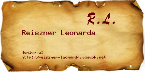 Reiszner Leonarda névjegykártya